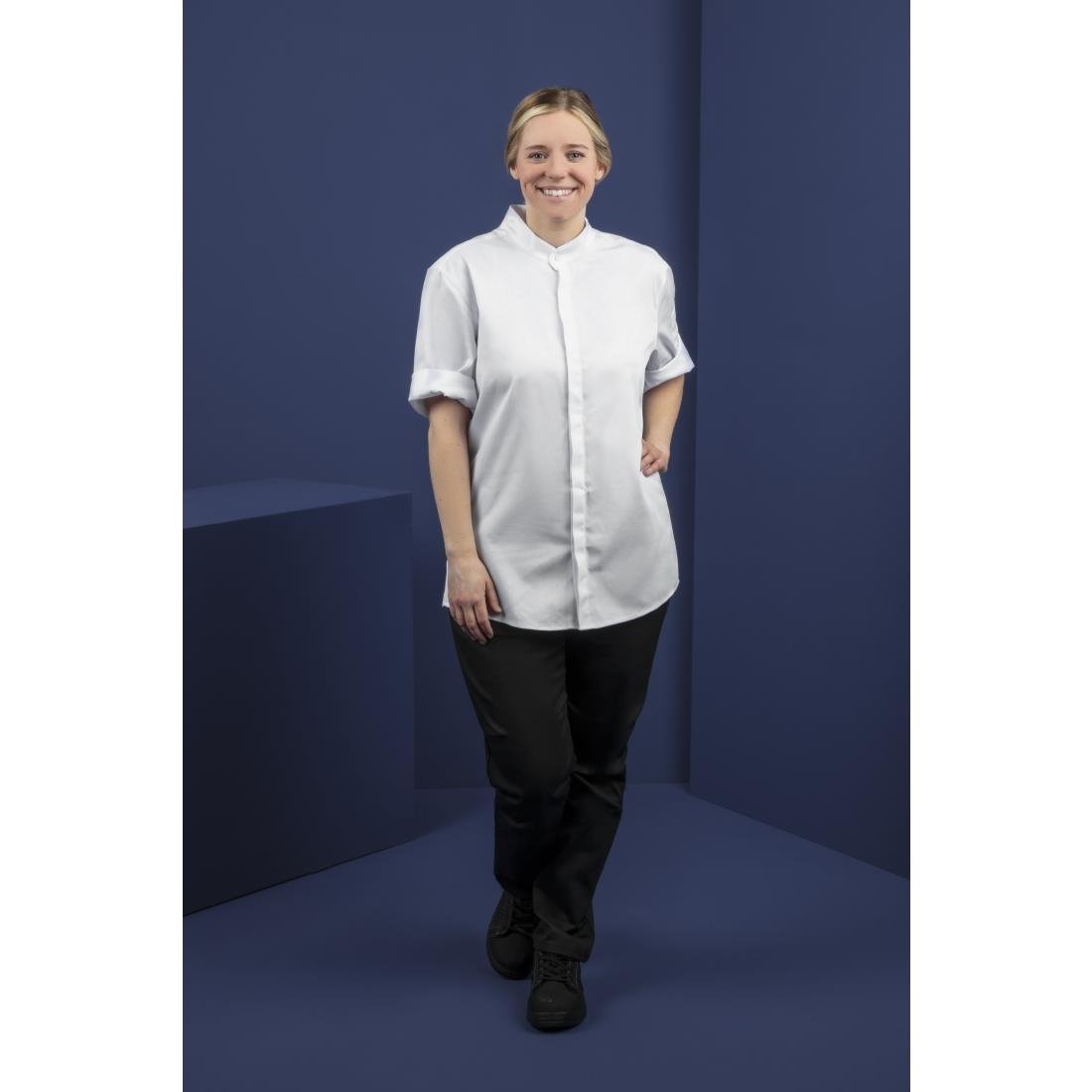 Southside Band Collar Chef Jacket White XL