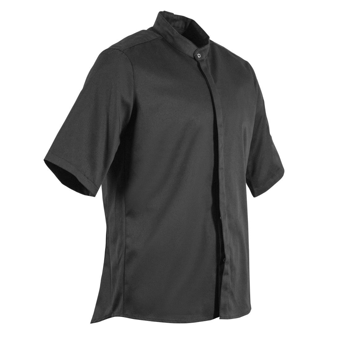 Southside Band Collar Chef Jacket Black XL