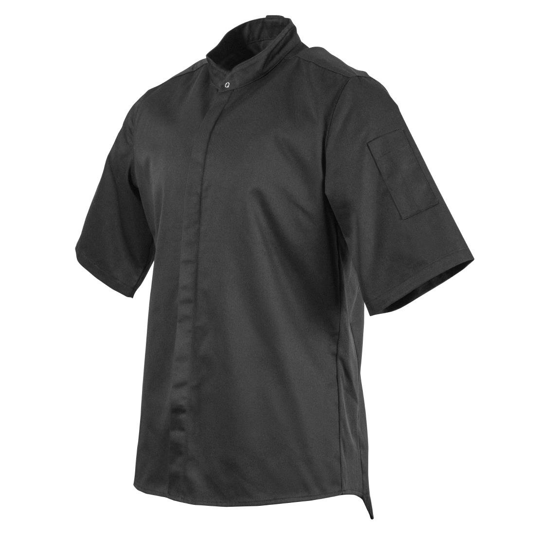Southside Band Collar Chef Jacket Black L