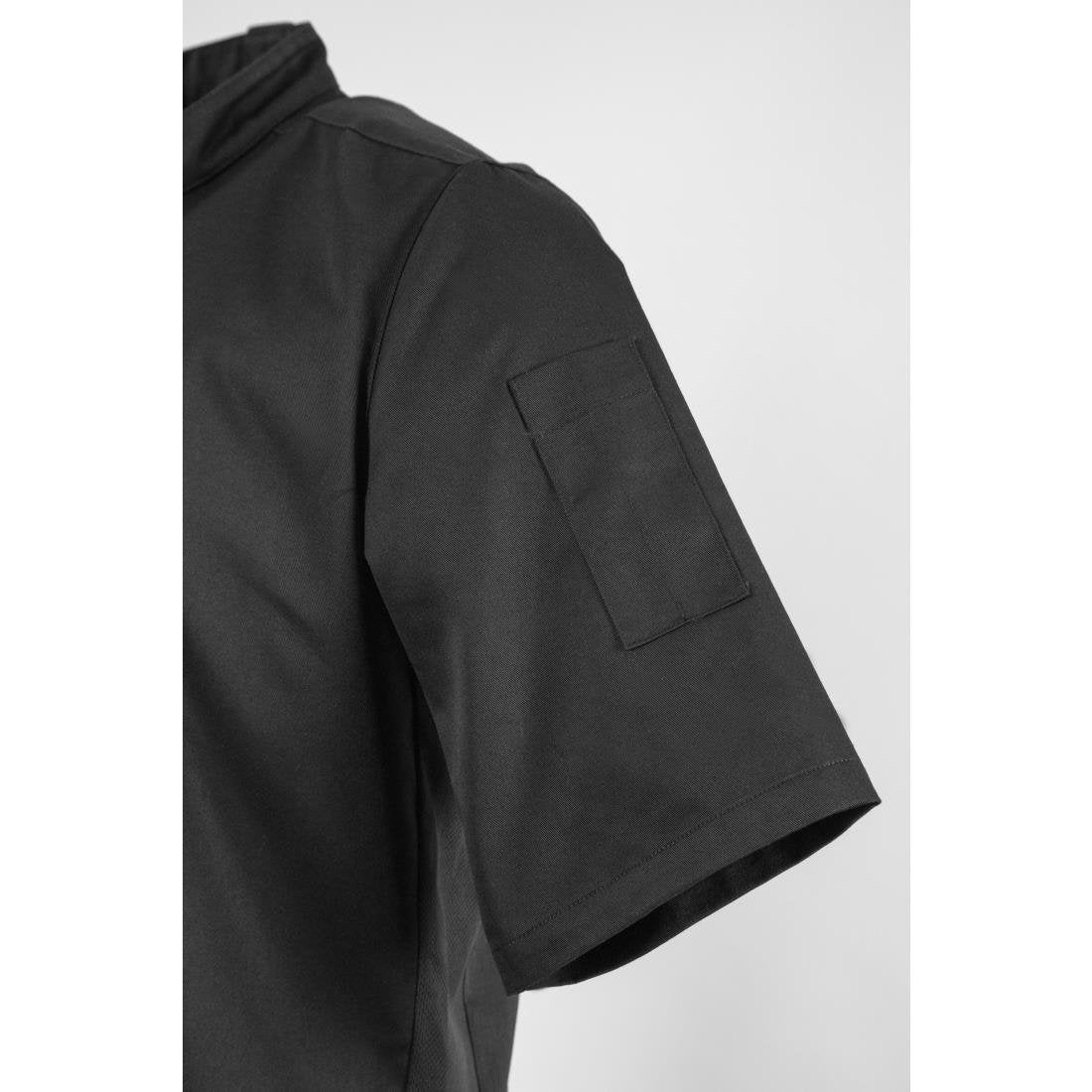 Southside Band Collar Chef Jacket Black XL