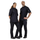 Southside Band Collar Chef Jacket Black L
