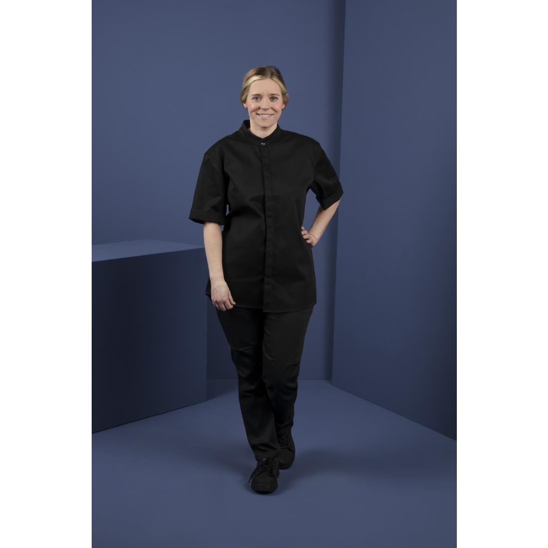 Southside Band Collar Chef Jacket Black XL