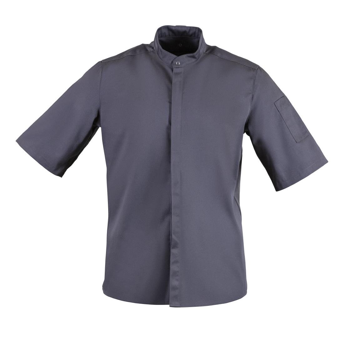Southside Band Collar Chef Jacket Charcoal XL