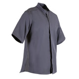 Southside Band Collar Chef Jacket Charcoal S