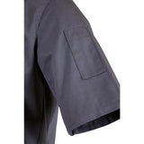 Southside Band Collar Chef Jacket Charcoal L