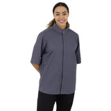 Southside Band Collar Chef Jacket Charcoal S