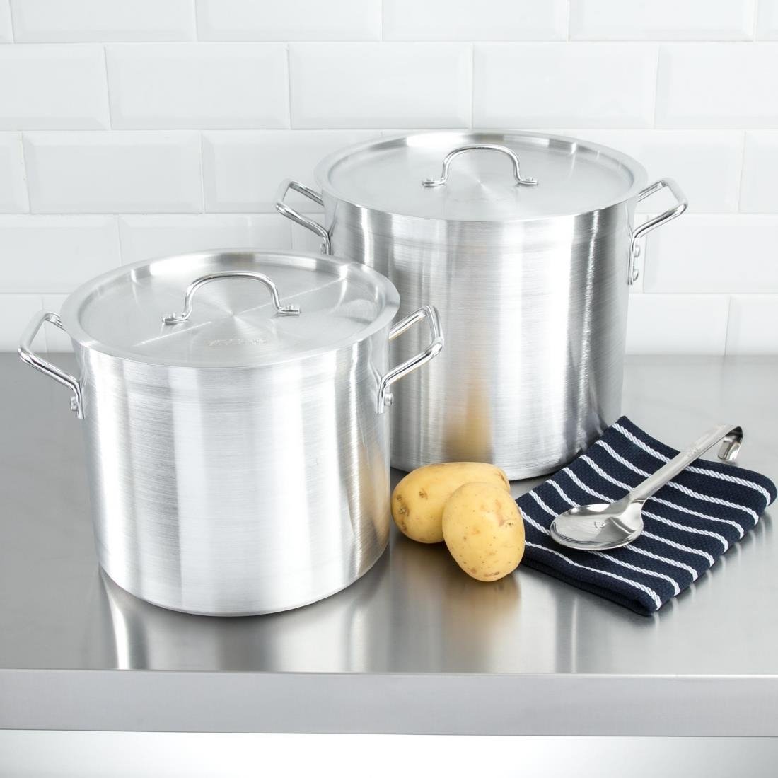 Vogue Aluminium Stock Pot 37cm