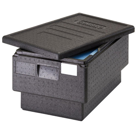 Cambro GoBox Full-Size Top Load 8" Deep Large Handles Black