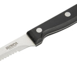 Olympia Serrated Steak Knives Black Handle (12 Pack)