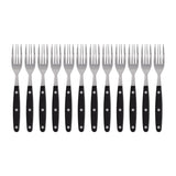 Olympia Taverna Steak Forks with Black Handles (12 Pack)