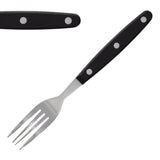 Olympia Taverna Steak Forks with Black Handles (12 Pack)