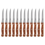 Olympia Steak Knives with Merbau Wood Handles (12 Pack)
