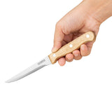Olympia Steak Knives with Acacia Handles 113mm (12 Pack)