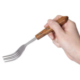 Olympia Steak Forks with Merbau Wood Handles (12 Pack)