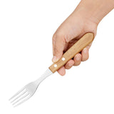 Olympia Steak Forks with Acacia Wood Handles 103mm (12 Pack)