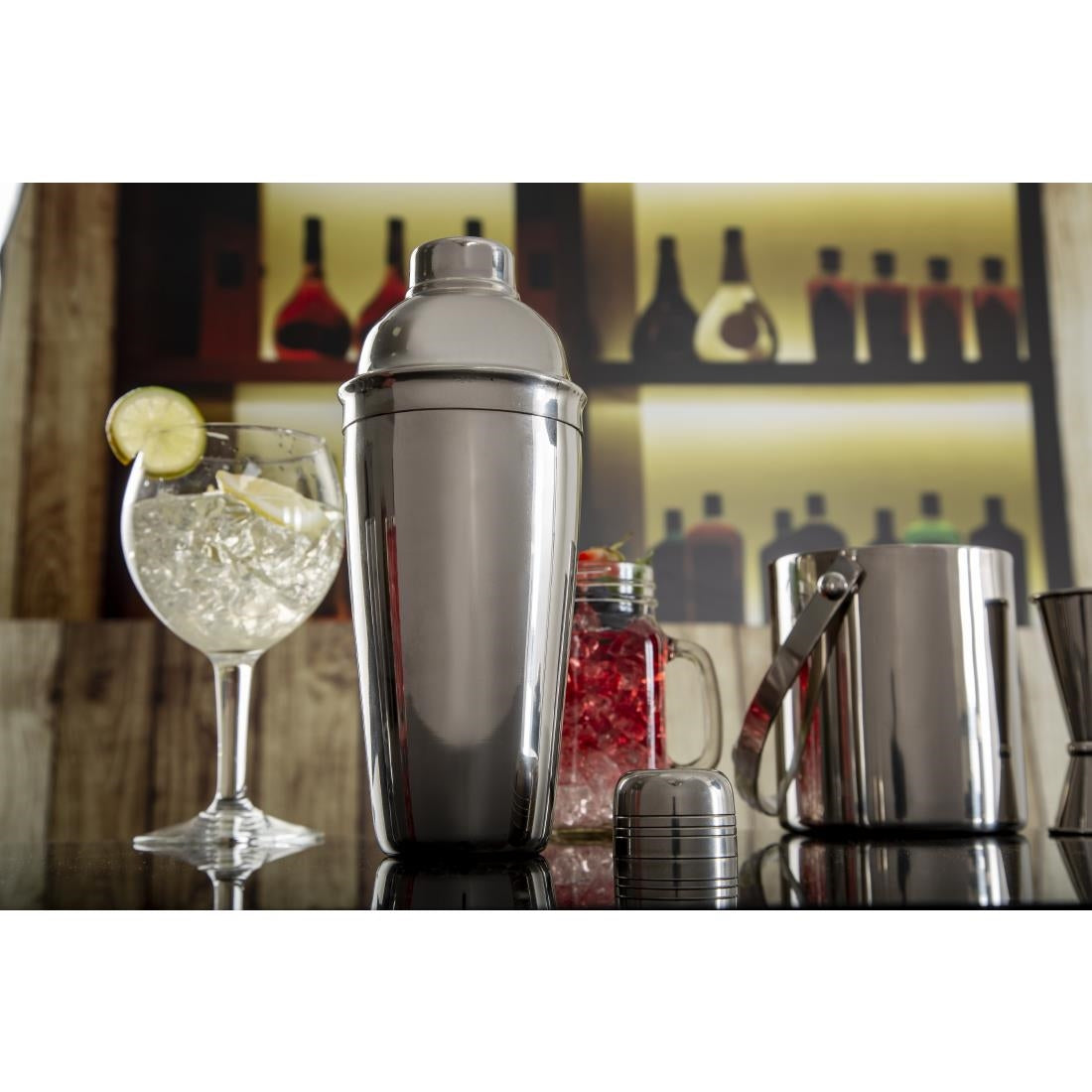 Olympia 3-Piece Cobbler Cocktail Shaker