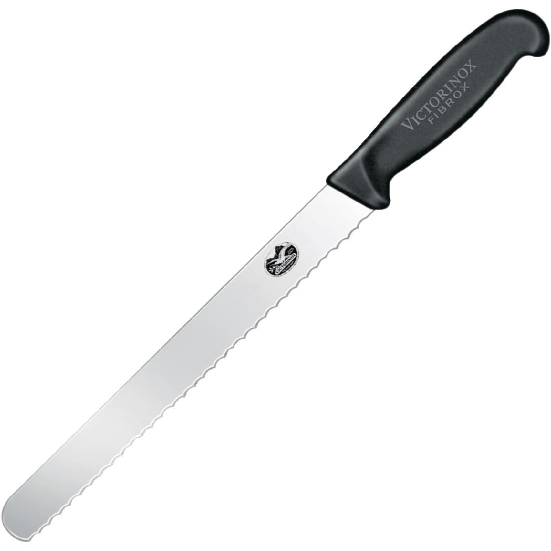 Victorinox Fibrox Black Handle Larding Knife Wavy Edge 30cm