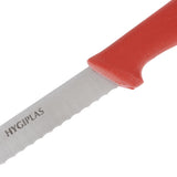 Hygiplas Serrated Slicer Red 25.5cm