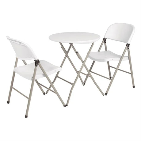 Bolero Foldaway Utility Chairs White (2 Pack)