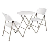 Bolero Foldaway Utility Chairs White (Pack of 2)