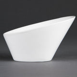 Olympia Whiteware Oval Sloping Bowls 176x 203mm (3 Pack)