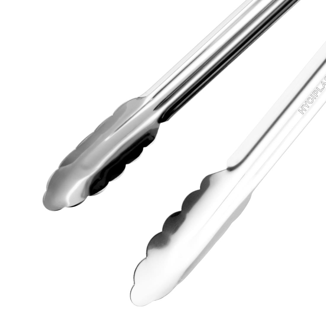 Hygiplas Colour Coded Black Serving Tongs 300mm