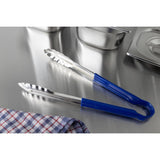 Hygiplas Colour Coded Blue Serving Tongs 300mm