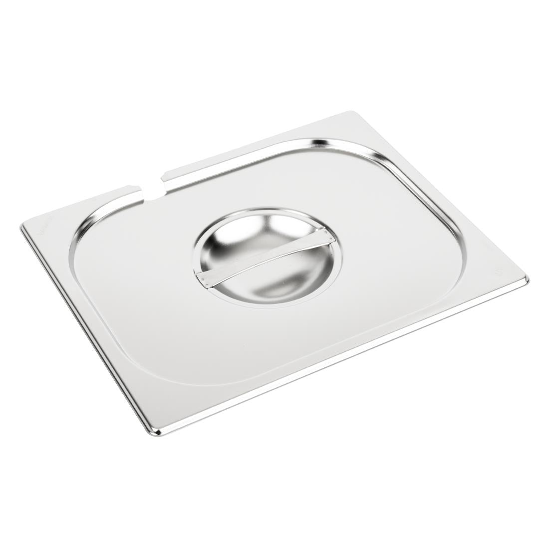 Vogue Stainless Steel 1/2 Gastronorm Notched Lid