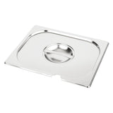 Vogue Stainless Steel 1/2 Gastronorm Notched Lid