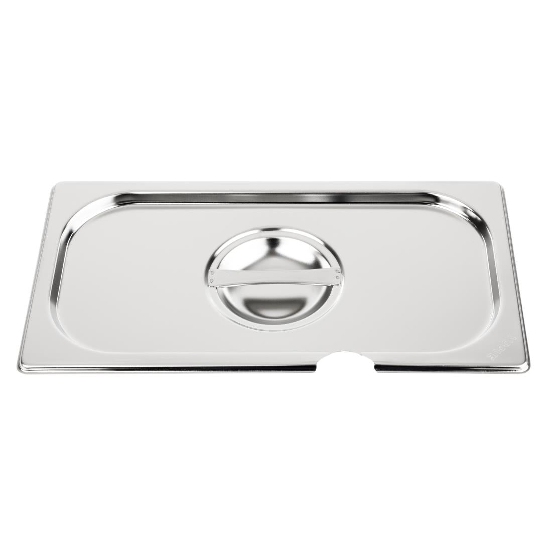 Vogue Stainless Steel 1/3 Gastronorm Notched Lid