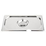 Vogue Stainless Steel 1/3 Gastronorm Notched Lid
