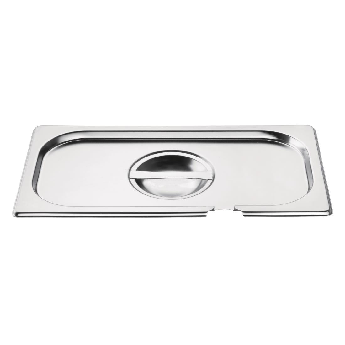 Vogue Stainless Steel 1/3 Gastronorm Notched Lid