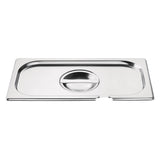 Vogue Stainless Steel 1/3 Gastronorm Notched Lid