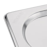 Vogue Stainless Steel 1/9 Gastronorm Notched Lid