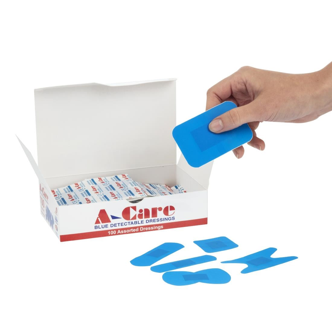 A-care Blue Assorted Plasters (100 Pack)