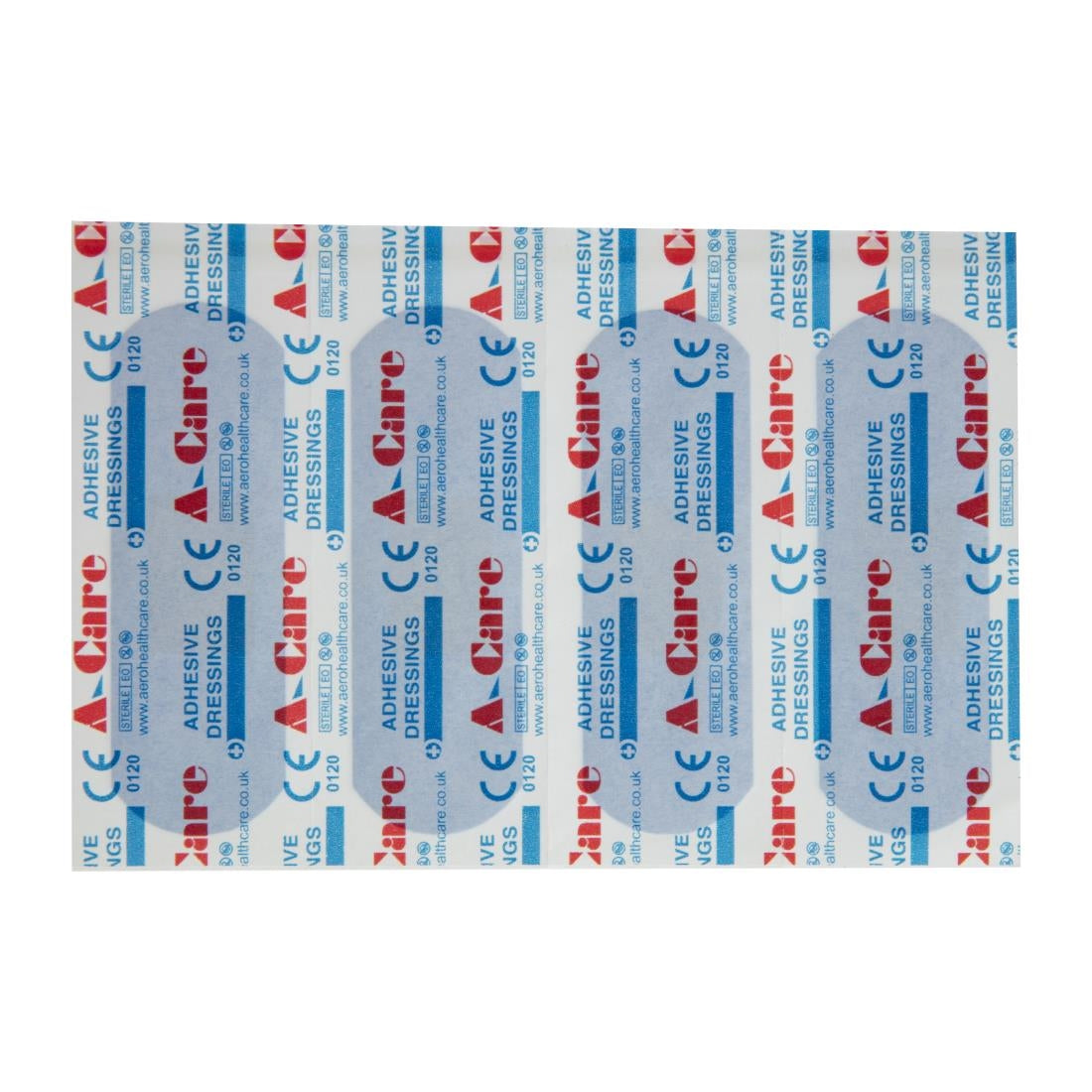 A-care detectable blue plasters extra wide strip 75X25MM (100 Pack)