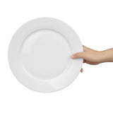 Olympia Whiteware Wide Rimmed Plates 250mm (Pack of 12)