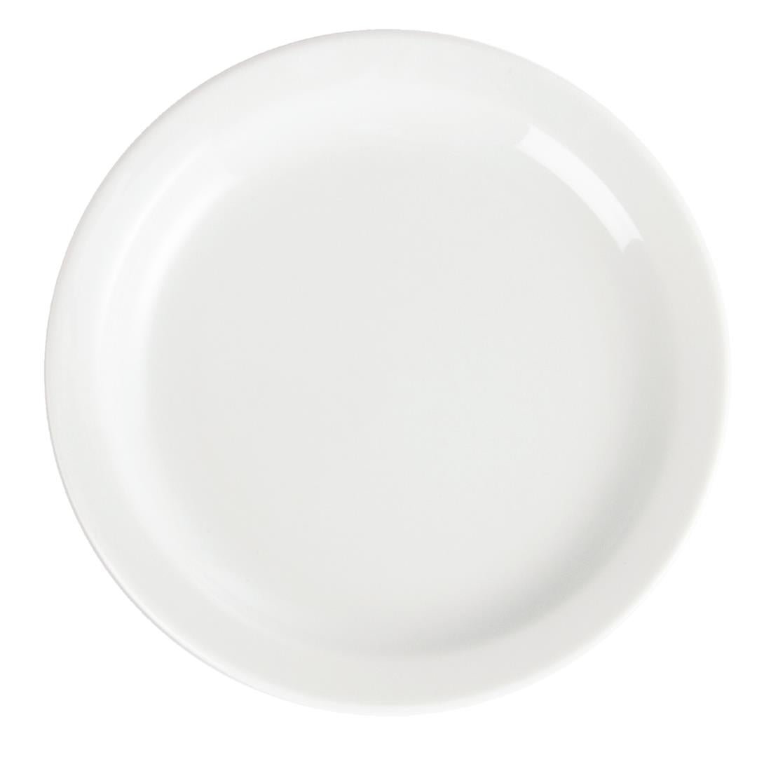 Olympia Whiteware Narrow Rimmed Plates 150mm (12 Pack)