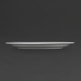 Olympia Whiteware Narrow Rimmed Plates 280mm (6 Pack)
