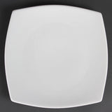 Olympia Whiteware Rounded Square Plates 270mm (6 Pack)