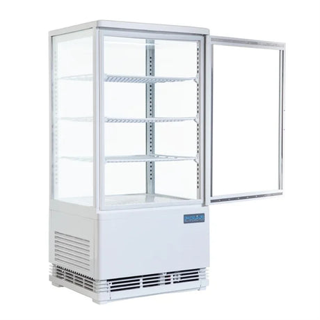 Polar C-Series Energy Efficient Display Fridge White 68Ltr