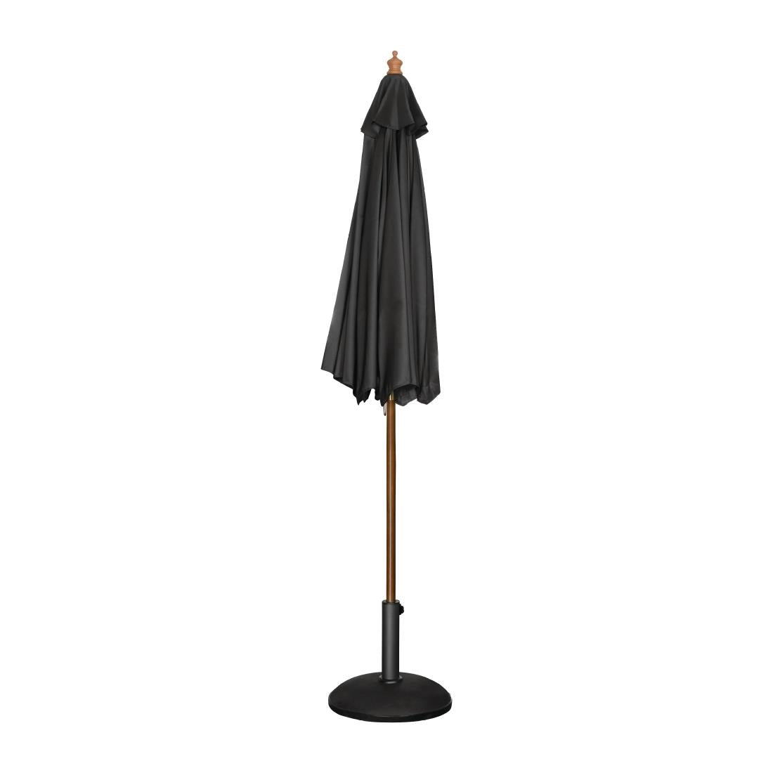 Bolero Round Parasol 3m Diameter Black