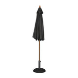 Bolero Round Parasol 3m Diameter Black