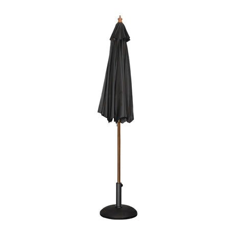 Bolero Round Parasol 3m Diameter Black