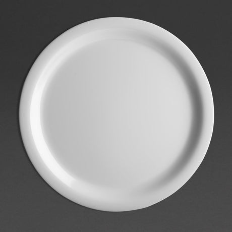 Olympia Kristallon Melamine Narrow Rimmed Plates 229mm (12 Pack)
