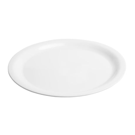 Olympia Kristallon Melamine Narrow Rimmed Plates 267mm (12 Pack)