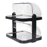 APS Roll Top Cool Display Tray Double Deck