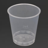 eGreen Flair PP Shot Glasses 30ml to Brim 20ml to Line UKCA CE (1000 Pack)