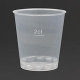 eGreen Flair PP Shot Glasses 30ml to Brim 20ml to Line UKCA CE (1000 Pack)