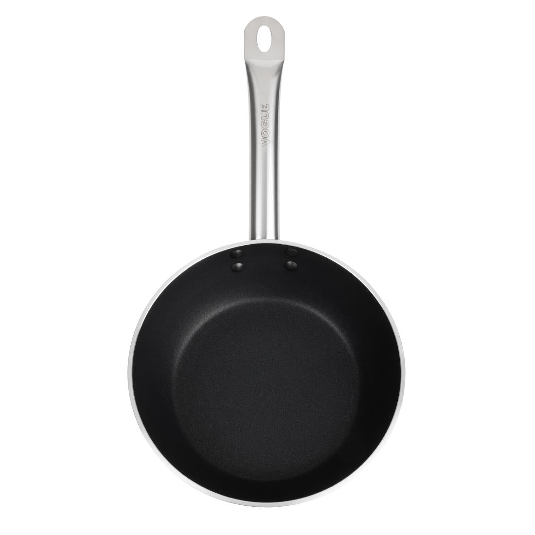 Vogue Aluminium Non-Stick Induction Flared Sauté Pan 24cm